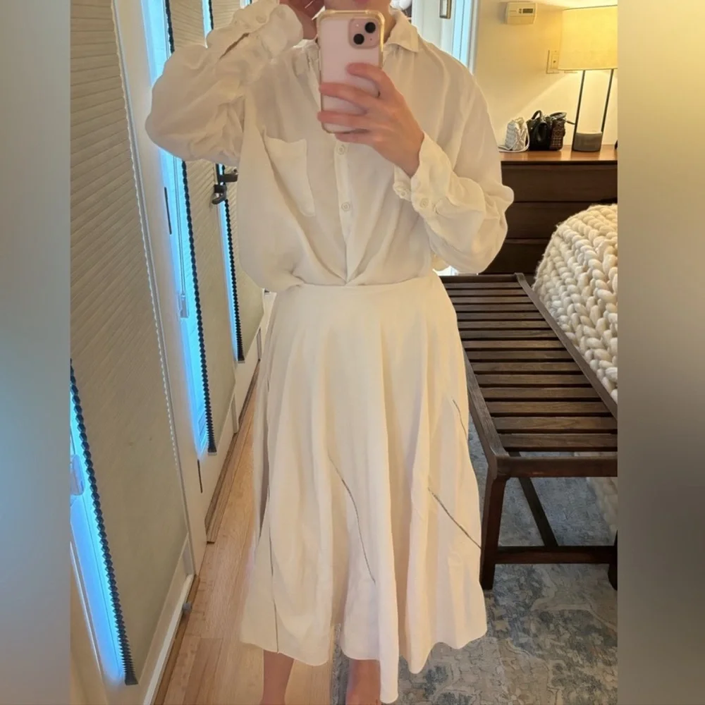 Victoria Beckham Sequin Detail Midi Skirt $1415 - Picture 6 of 6